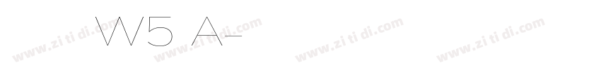 华康少女文字W5 A字体转换